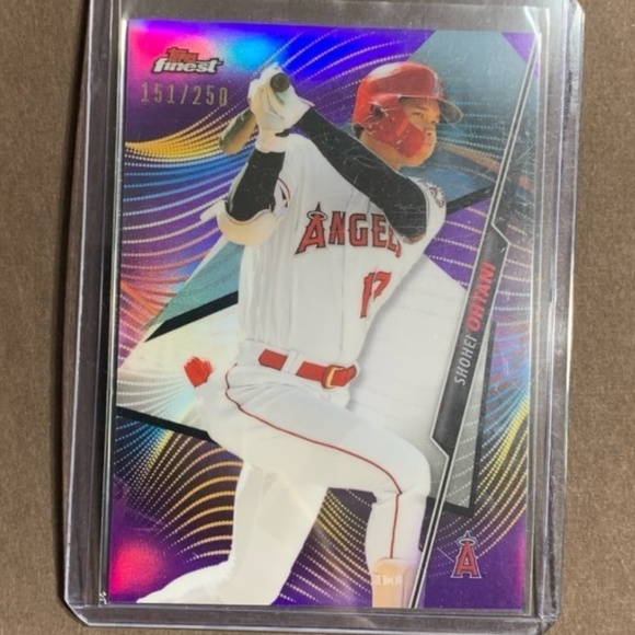 Shohei Ohtani /250 numbered Topps Stadium Club Purple Refractor Baseball Card - Picture 3 of 8